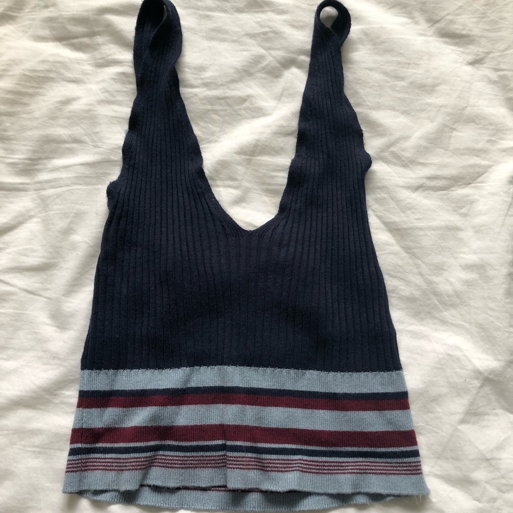 BDG Striped Crop Top